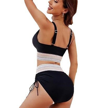 Damen Hochtaillierter Bikini mit elastischem Design Drune