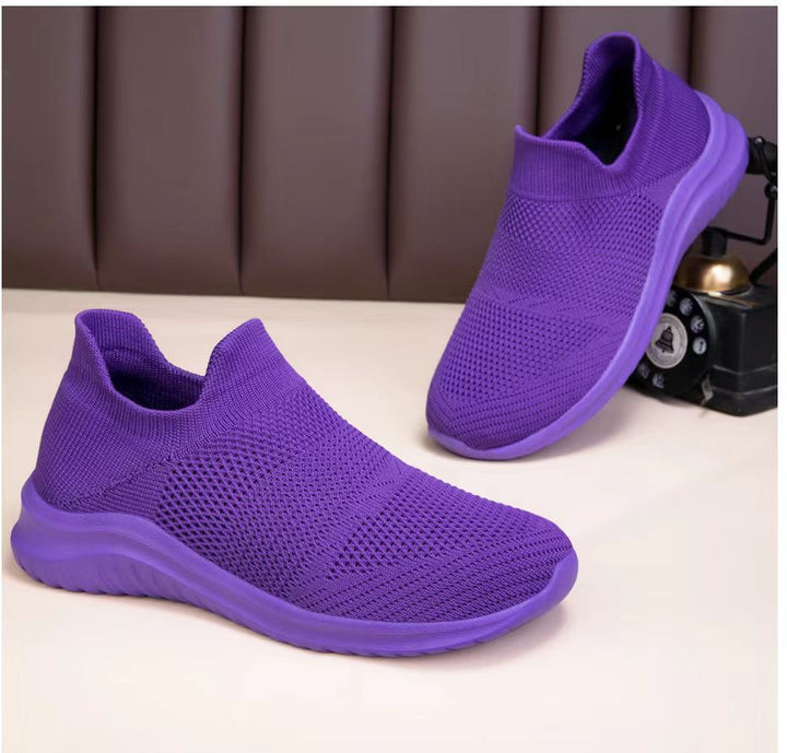 Unisex nan atmungsaktive Strick-Schlupfsneaker mit ergonomischem Memory-Fußbett Drune