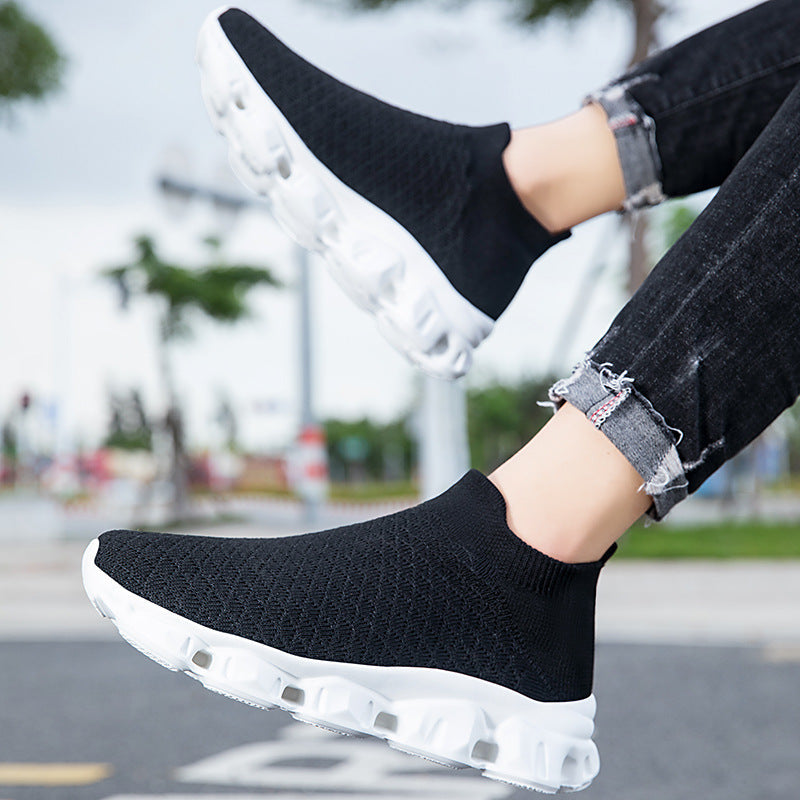 Damen High-Top Strick-Sneaker mit luftiger Sohle Drune