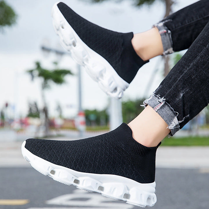 Damen High-Top Strick-Sneaker mit luftiger Sohle Drune