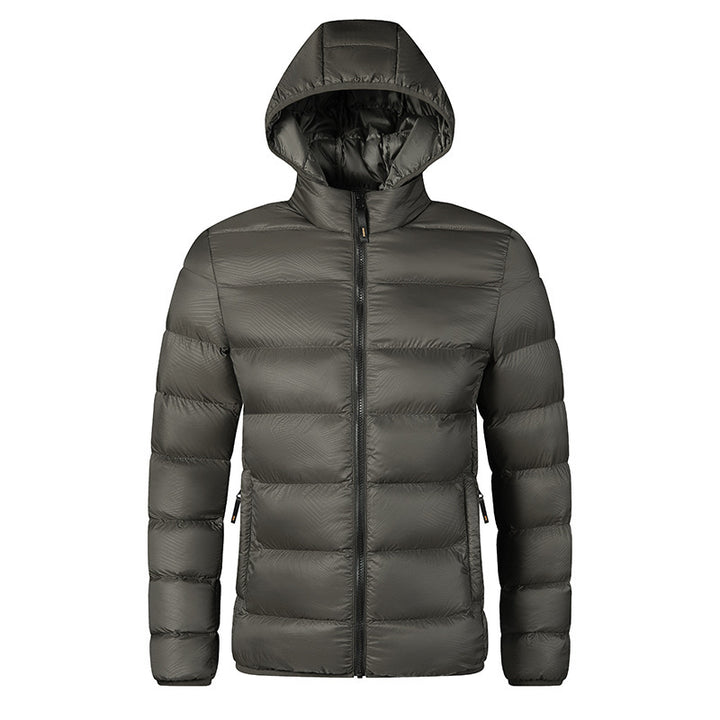 Herren Wasserdichte Steppjacke mit Kapuze Drune