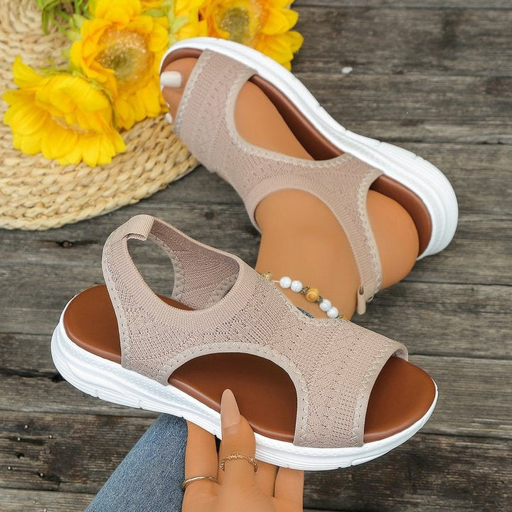 Damen Komfortable und atmungsaktive Sommerschuhe mit elastischen Einsätzen Drune