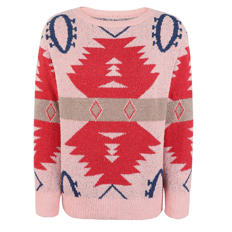 Drune | Geometrischer Strickpullover Mit Modernem Look