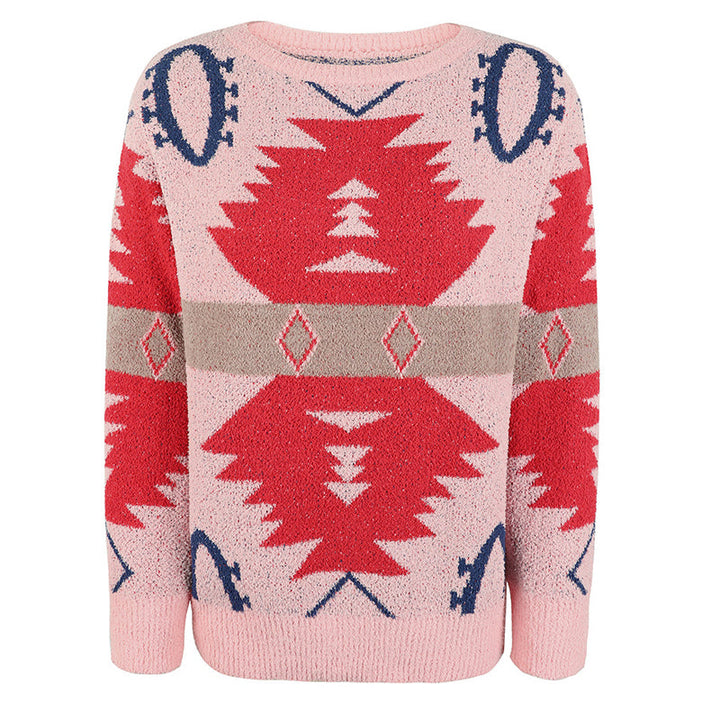 Drune | Geometrischer Strickpullover Mit Modernem Look