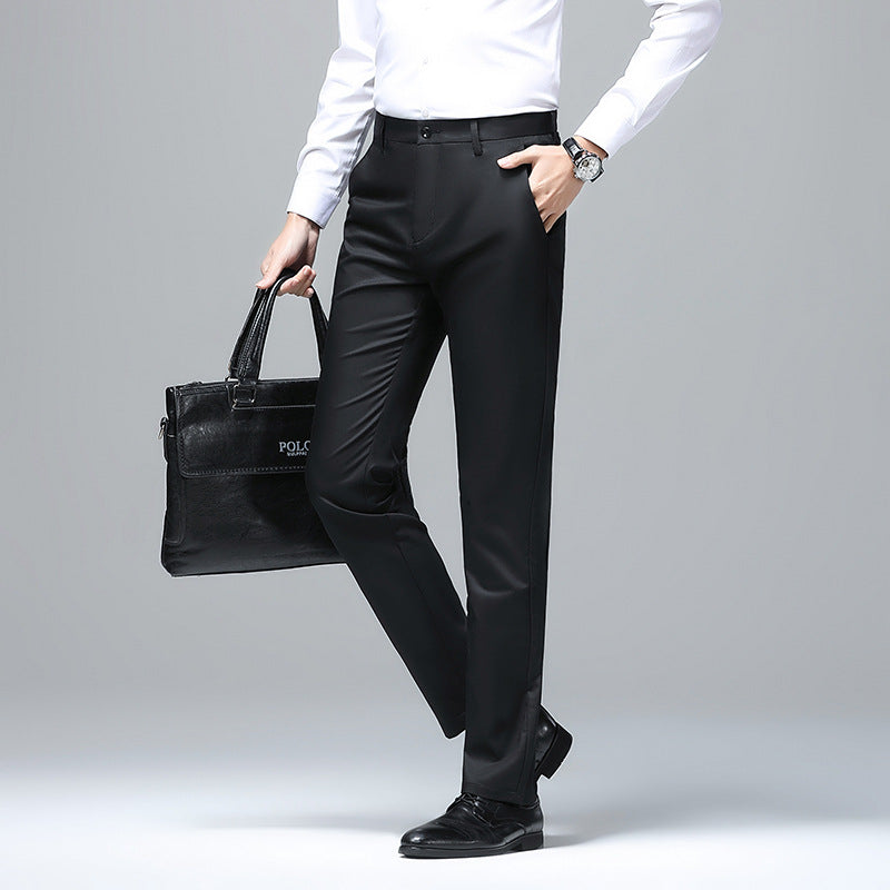 Herren Elegante Slim‑Fit Chino‑Hose mit Bügelfalte und Stretchkomfort Drune