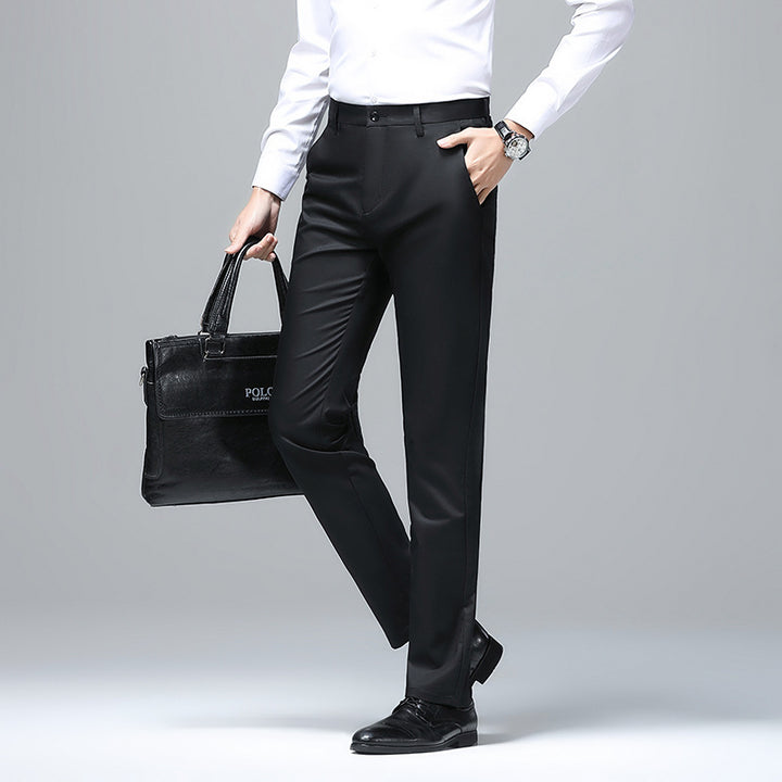 Herren Elegante Slim‑Fit Chino‑Hose mit Bügelfalte und Stretchkomfort Drune