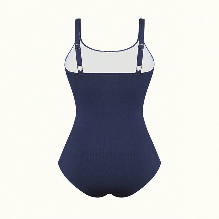 Damen Einteiler Badeanzug mit eleganter Raffung Drune