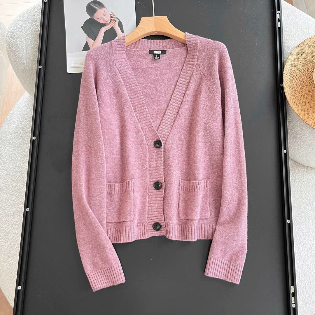 Damen Elegante Strickjacke mit praktischen Taschen Drune