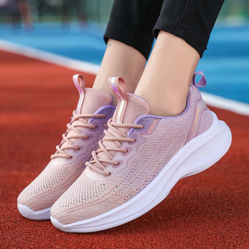 Unisex nan nahtloser Strick-Performance-Sneaker mit gepolsterter Wellen-Zwischensohle Drune