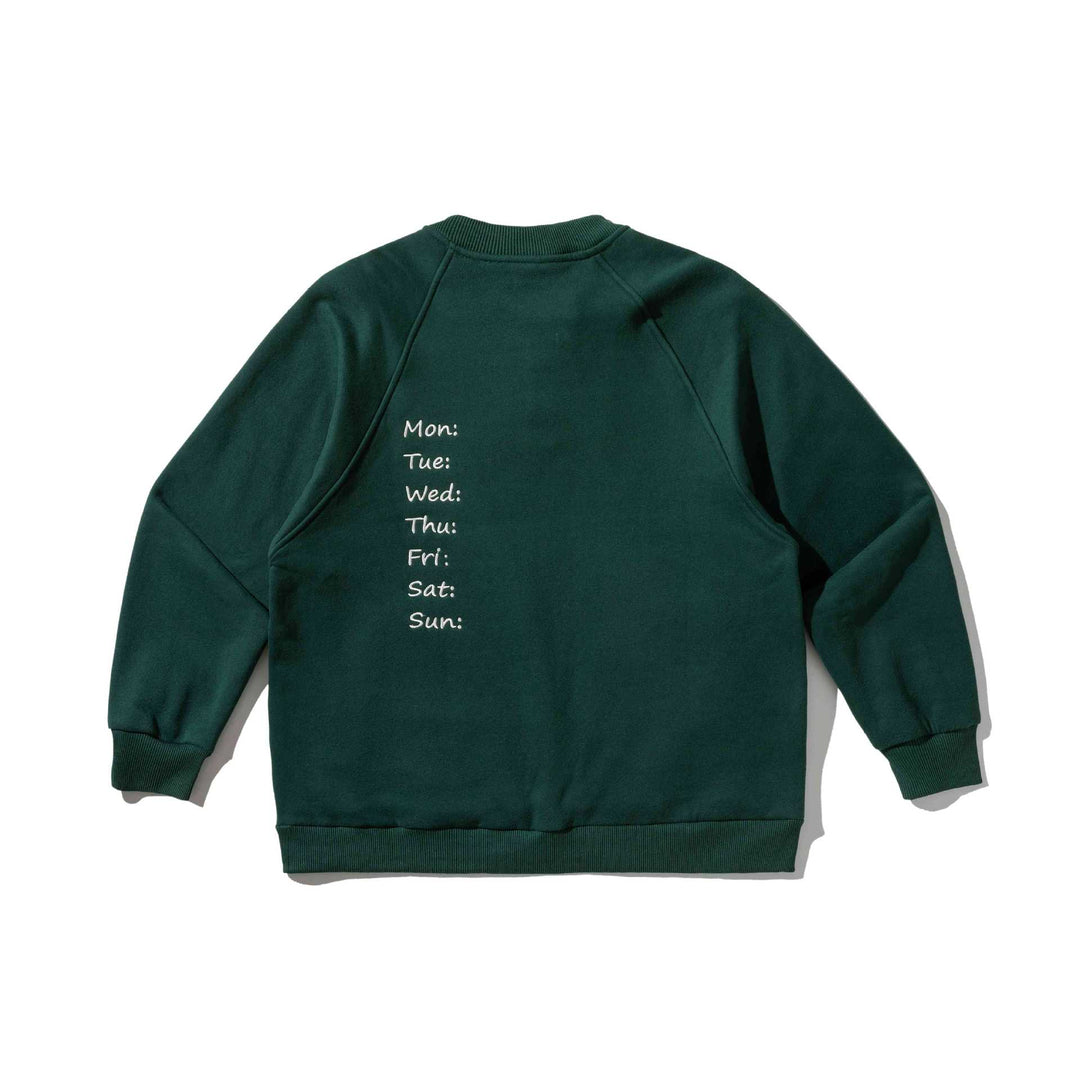 Herren Sweatshirt mit Knopfleiste im Henley‑Stil, Raglanärmeln und aufgesetzten Rundtaschen Drune