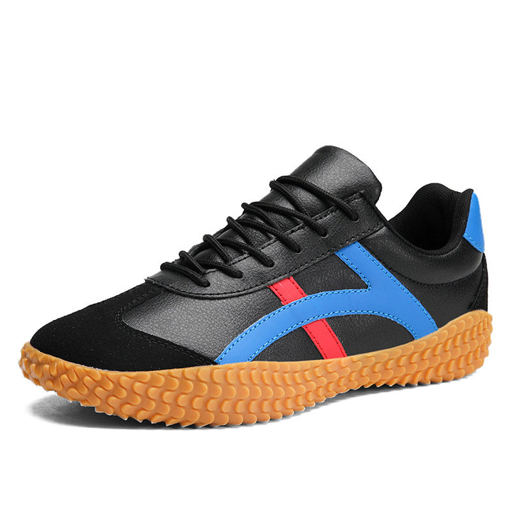 Unisex nan retro-urbaner Mesh-Sneaker mit profilierter Gummilaufsohle und Veloursleder-Zehenkappe Drune