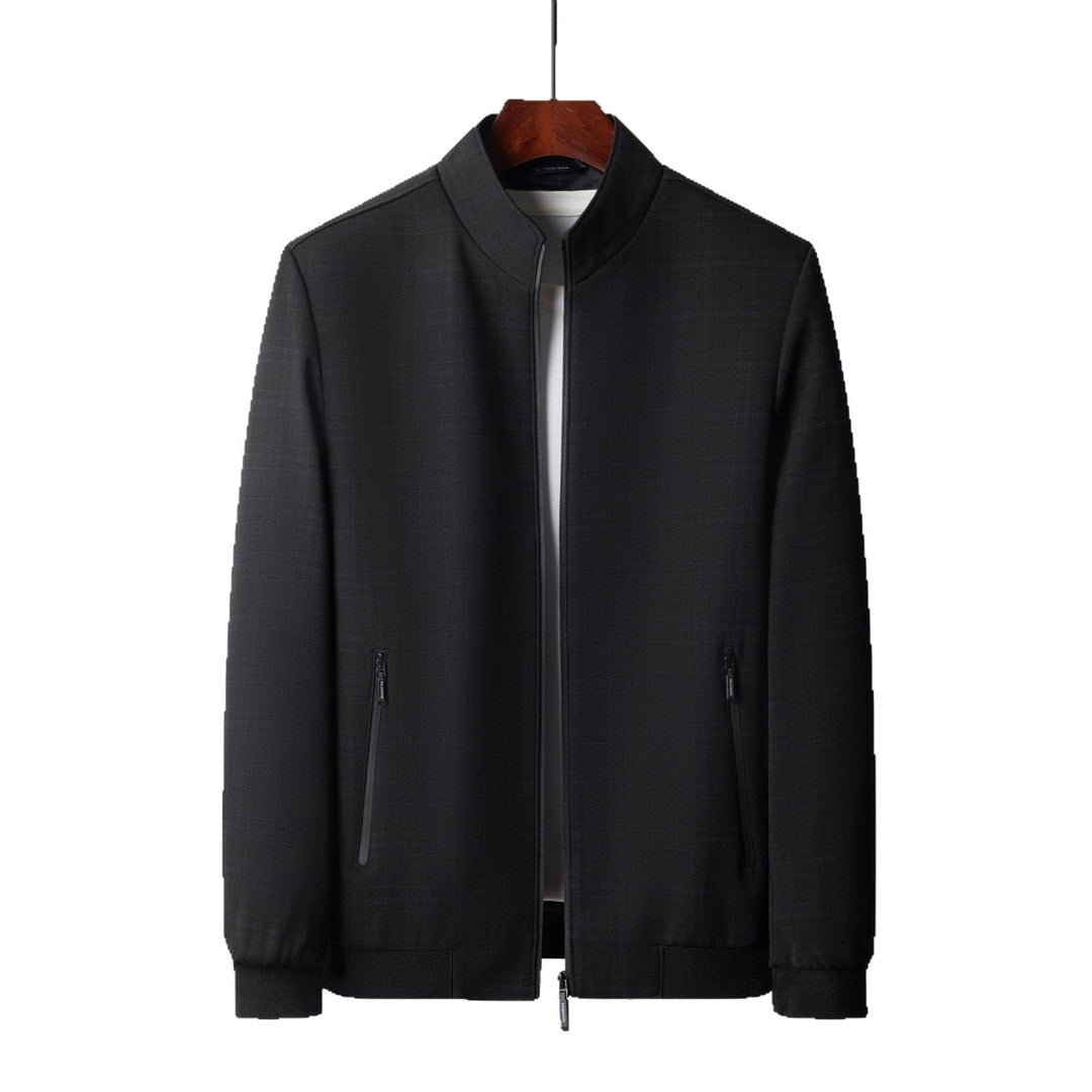 Herren elegante Sweatjacke mit modernem Stehkragen und praktischen Reißverschlusstaschen Drune
