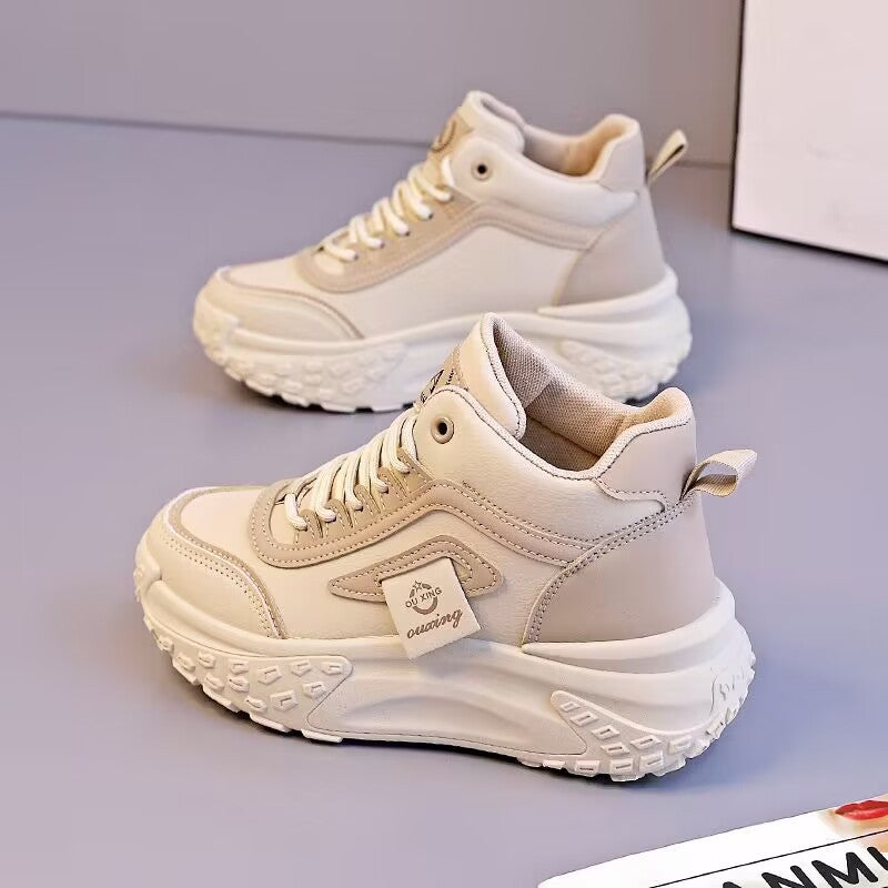Damen Sportliche High-Top Sneakers mit dämpfender Sohle und robuster Profilierung Drune