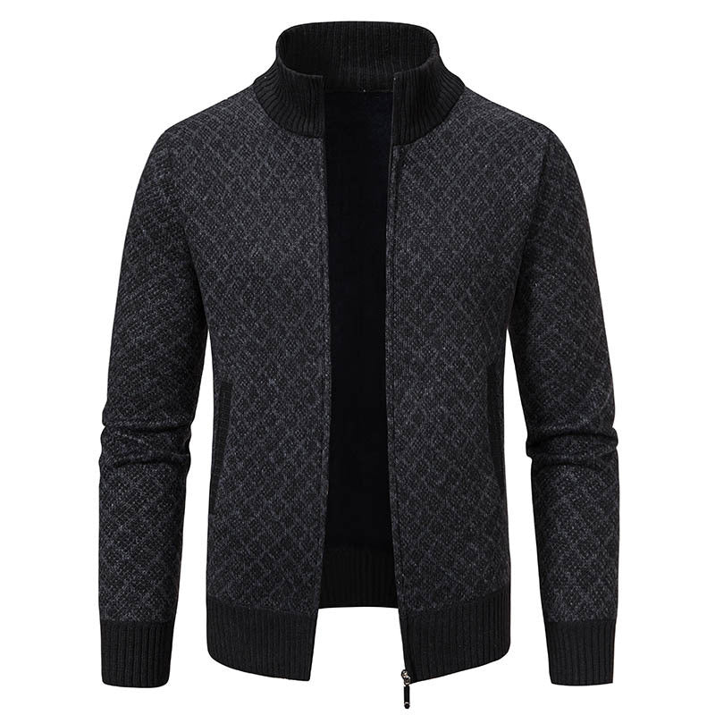 Herren modischer Strickblazer mit strukturiertem Muster Drune