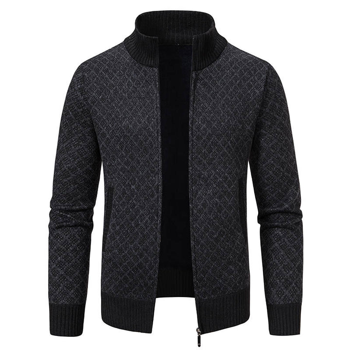 Herren modischer Strickblazer mit strukturiertem Muster Drune
