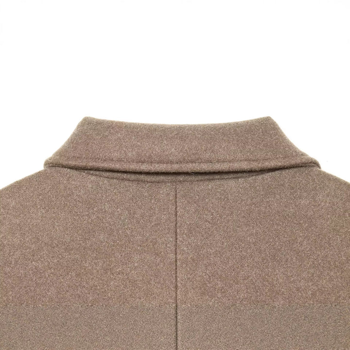 Damen Kurzer Oversize-Mantel mit üppigem Kunstfellkragen Drune