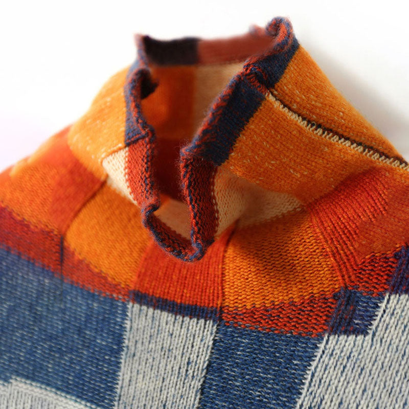 Drune | Bunter Karierter Strickpullover