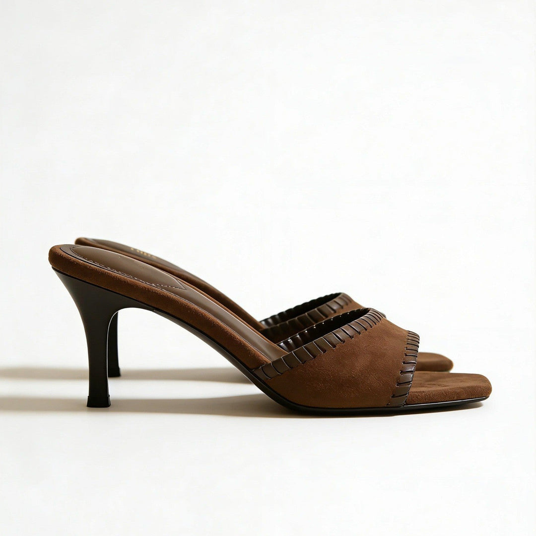 Damen Elegante Sling-Pumps mit filigranem Riemendesign und komfortablem Blockabsatz Drune