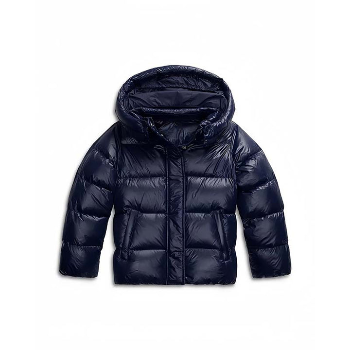 Damen Gesteppte Steppjacke mit Kapuze, Boxy-Schnitt und wasserabweisender Hülle Drune