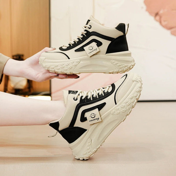 Damen Sportliche High-Top Sneakers mit rutschfester Sohle und dämpfendem Komfort Drune