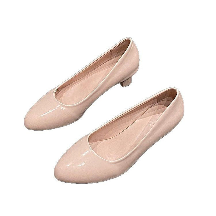 Damen elegante spitze Ballerinas mit bequemen Absatz Drune