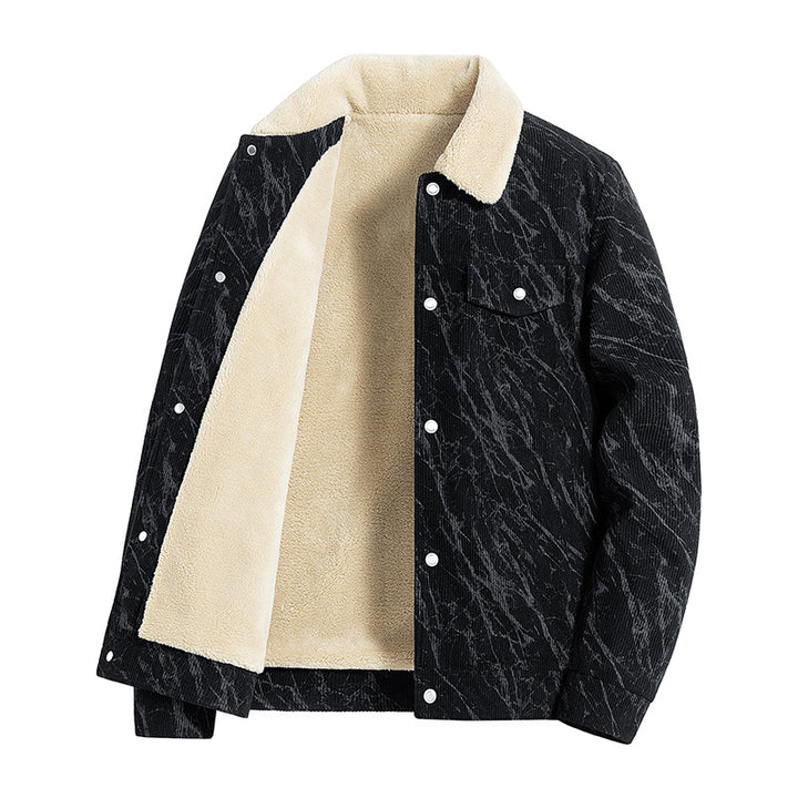 Herren Gemusterte Cordjacke Drune