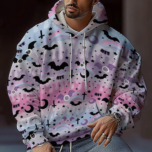 Herren Kapuzenpullover mit einzigartigem Halloween-Muster Drune