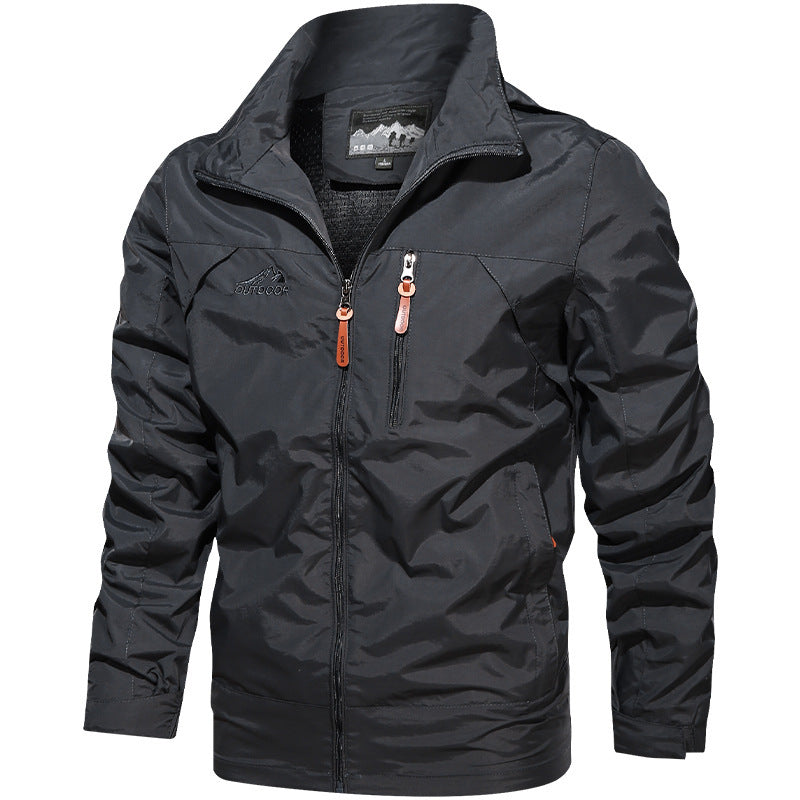 Herren Sportliche Übergangsjacke mit abnehmbarer Kapuze Drune