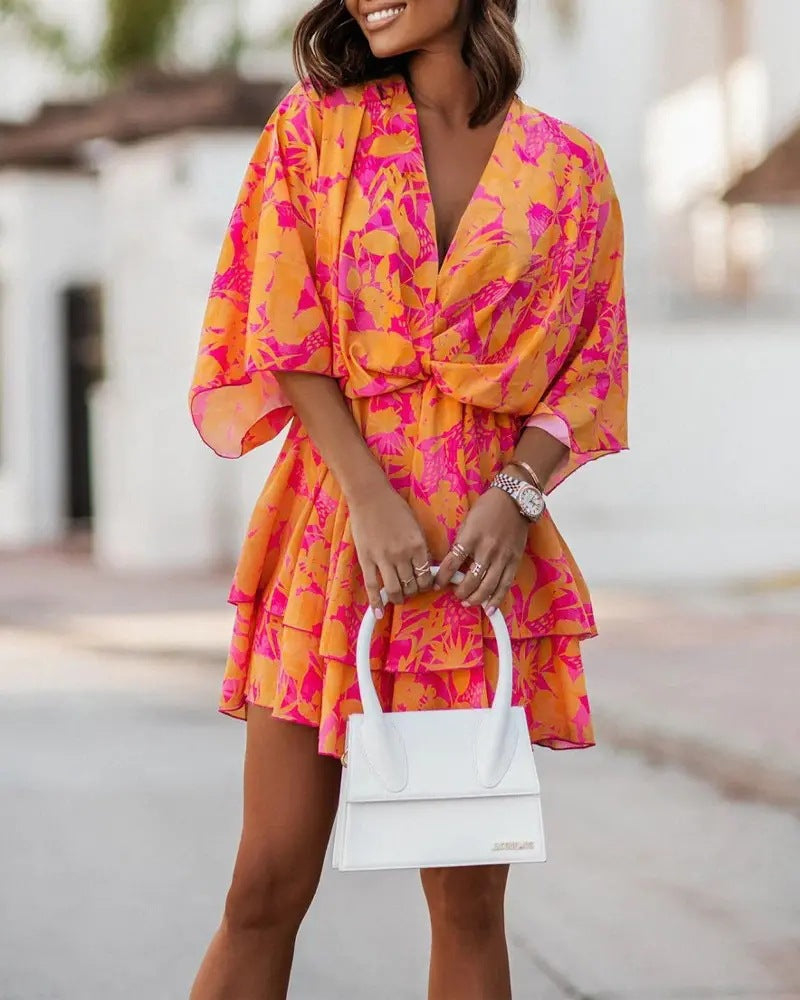 Damen Sommerkleid im lässigen Chiffon-Stil Drune