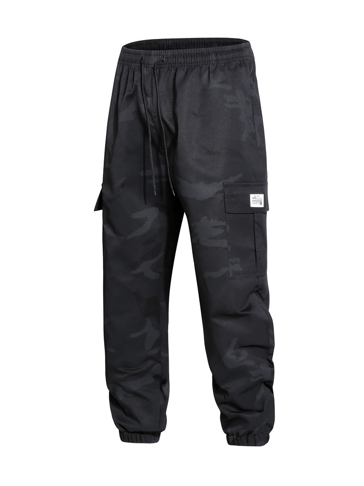 Herren Moderne Cargohose im Camouflage-Design Drune