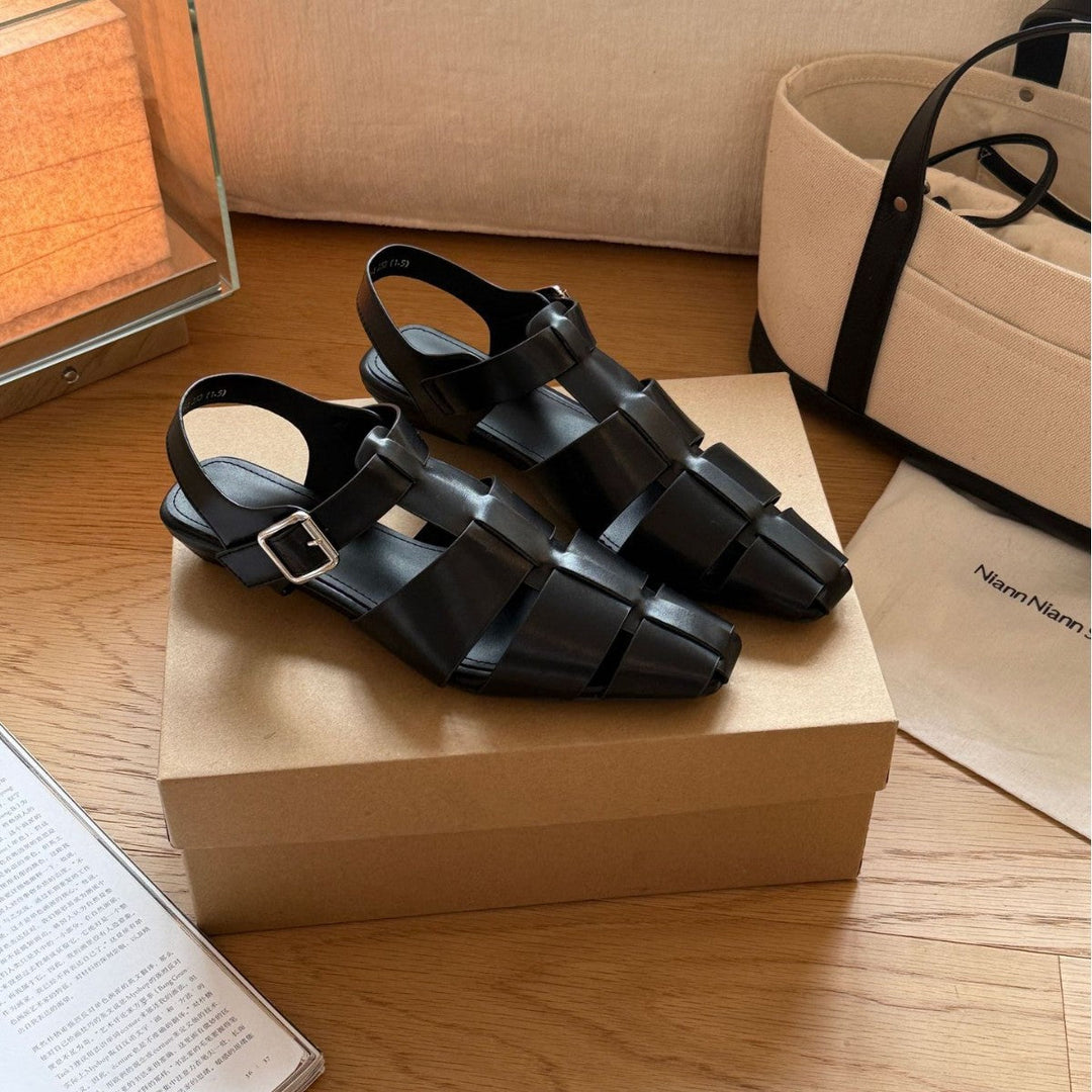 Damen Sling-Sandalen mit elegantem Riemendesign und komfortabler Schnalle Drune