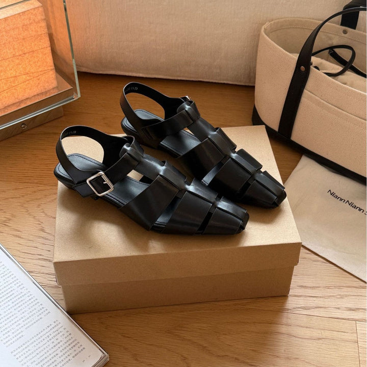 Damen Sling-Sandalen mit elegantem Riemendesign und komfortabler Schnalle Drune