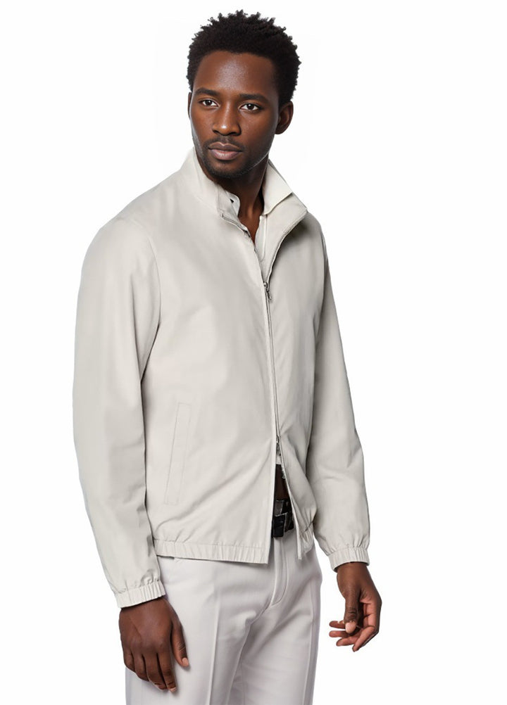 Herren elegante und funktionale Übergangsjacke mit hohem Kragen Drune
