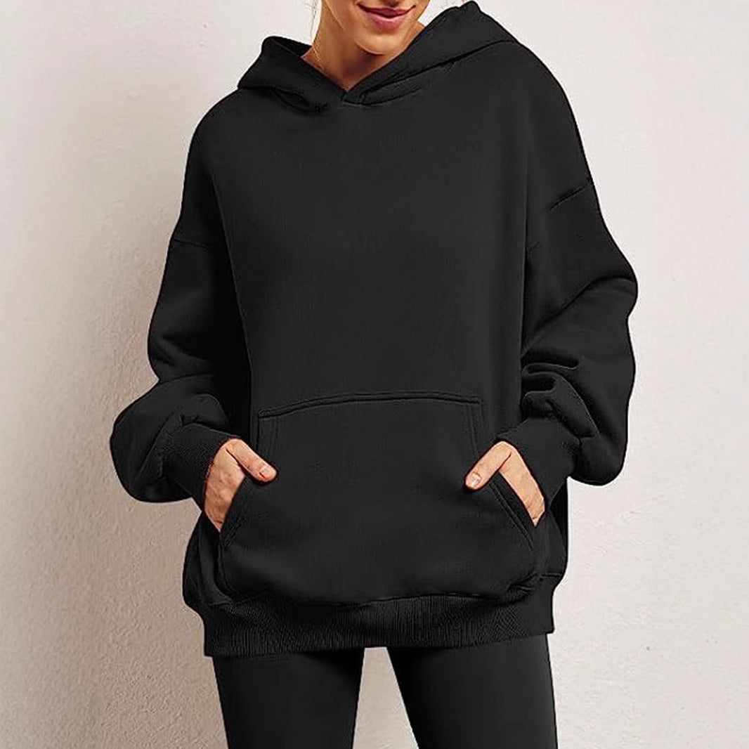 Damen bequemer Kapuzenpullover Drune