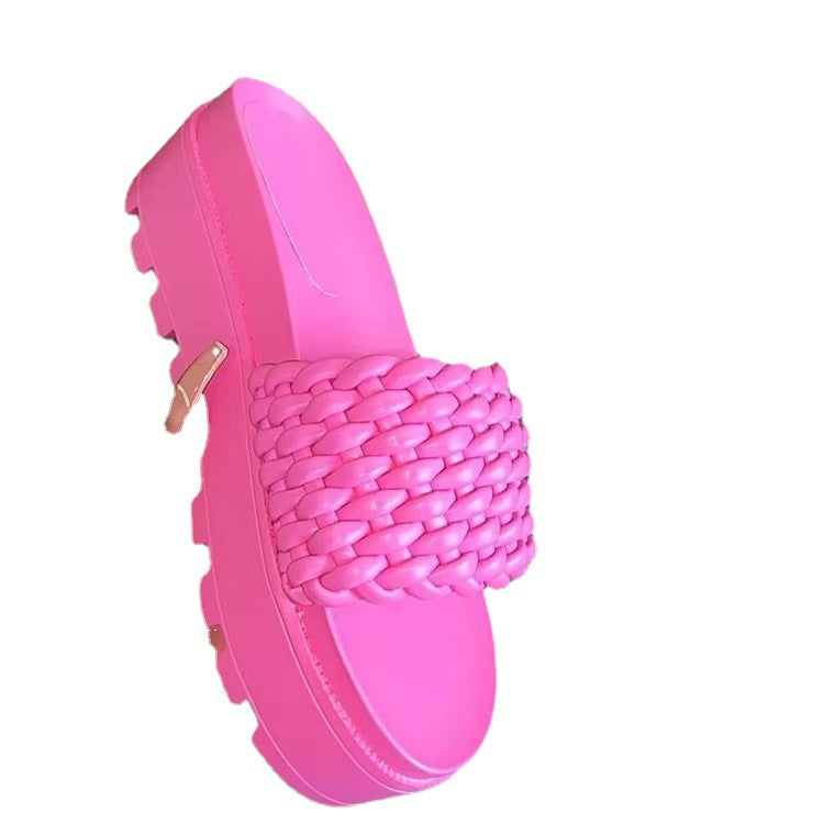 Damen Clogs mit geflochtenem Riemendesign und rutschfester Sohle Drune