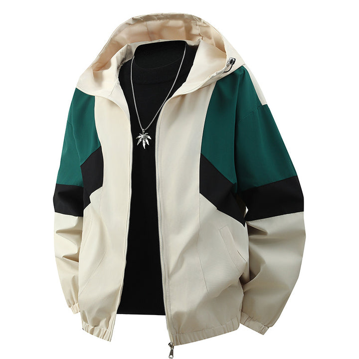 Herren Sportliche Übergangsjacke mit Farbblockdesign Drune