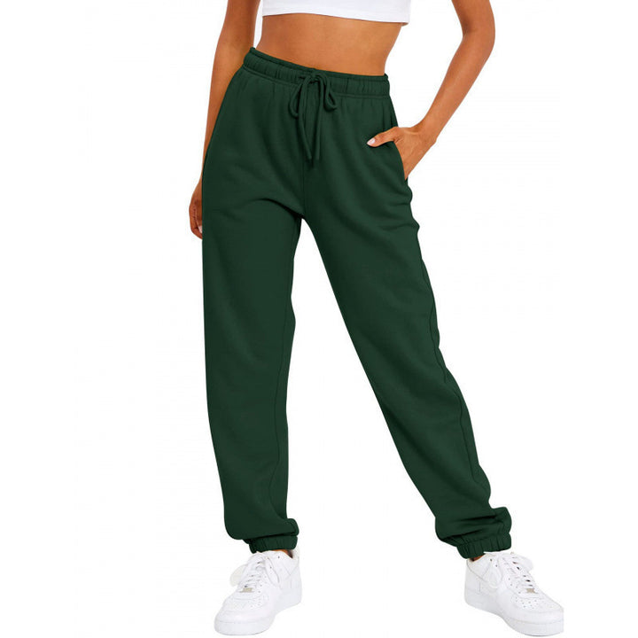 Damen nan locker sitzende Jogginghose mit hohem Komfortbund, verstellbarem Kordelzug und tiefen Seitentaschen Drune