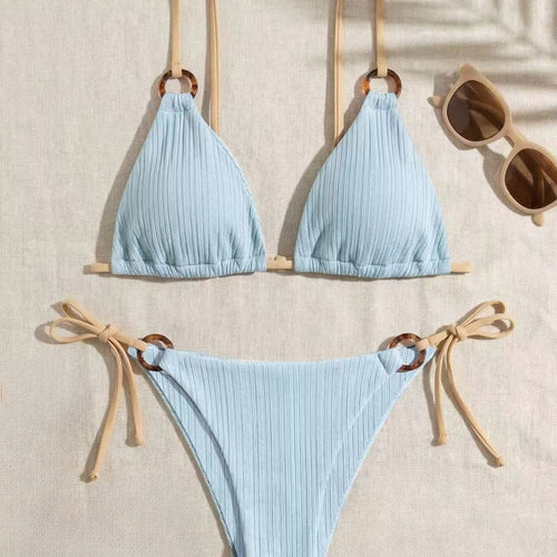 Damen Dreiecksbikini mit verstellbarem Träger Drune