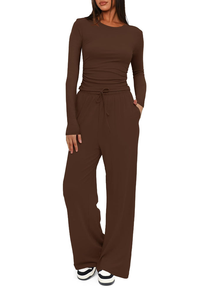 Damen entspanntes Lounge-Set mit langem Arm Drune