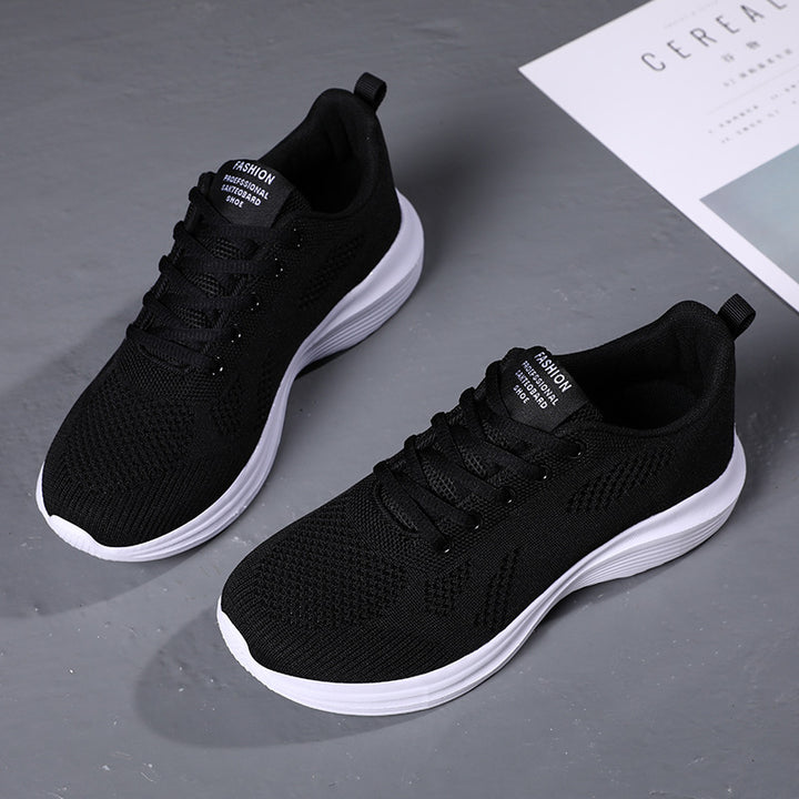 Damen nan leichte Laufschuhe mit atmungsaktivem Strickobermaterial und viskoelastischer Komfortsohle Drune