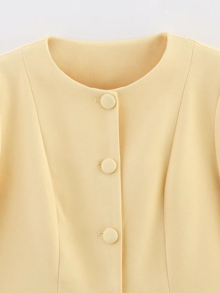 Damen Elegante Blazerjacke mit feinen Knopfdetails und praktischen Taschen Drune