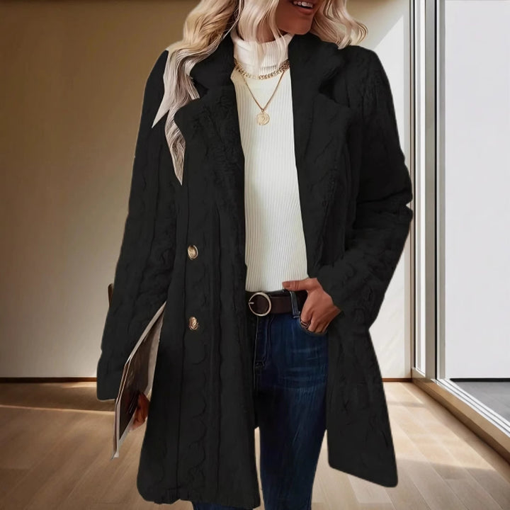 Damen Langer Kuschel-Mantel Drune