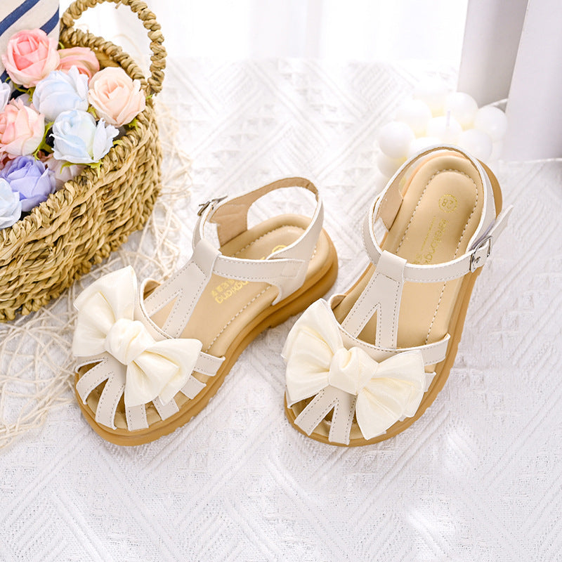 Mädchen Sandalen mit komfortablen Riemchen und großzügiger Schleifenapplikation Drune