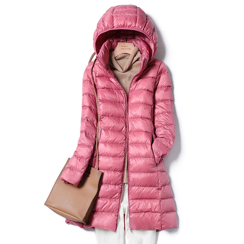 Damen Ultraleichte Daunenjacke mit Kapuze | Drune