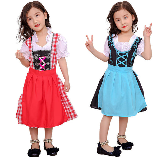Damen nostalgisches Trachtenkleid Drune