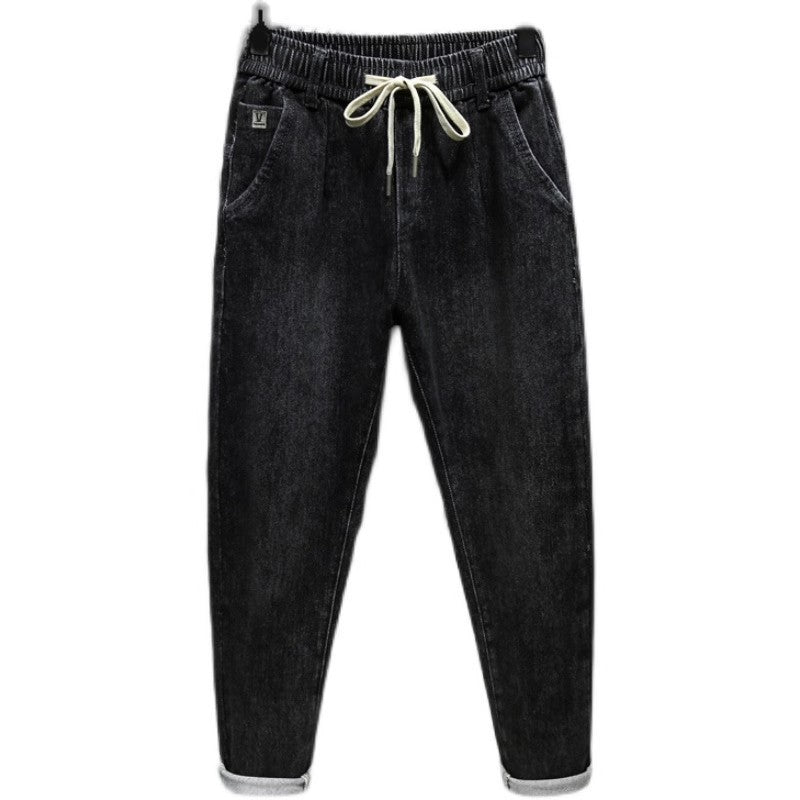 Herren Lässige Denim Jogginghose Drune