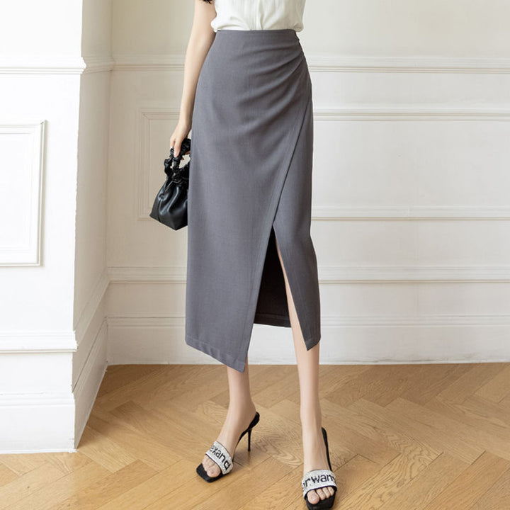 Damen eleganter Maxirock mit seitlichem Schlitz Drune
