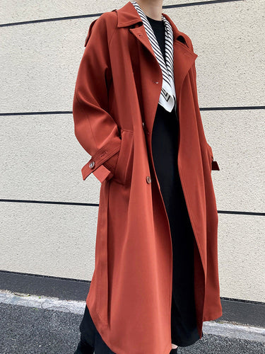 Drune | Lässiger, Britischer Stil Lockerer, mittellanger Trenchcoat