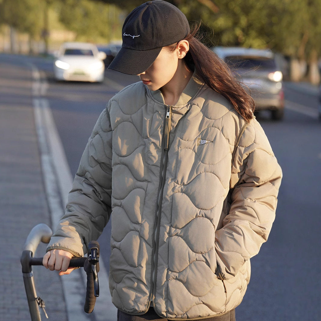 Damen wattierte Freizeitjacke mit gestepptem Design und praktischen Taschen Drune