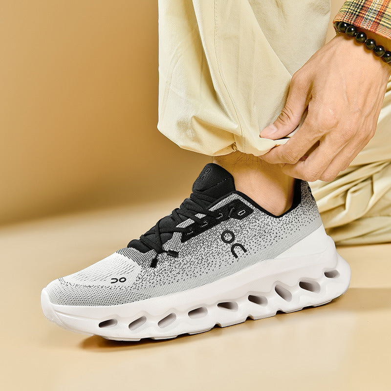 Unisex leichte Performance-Laufschuhe mit Hohlkammer-Zwischensohle und nahtlosem Strickoberteil Drune